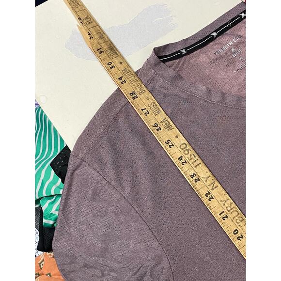 Kenneth Cole Shirt Mens Size XL Color Purple Active Stretch UPF 50+ Tech S/S Tee - Picture 4 of 9